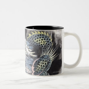 Taza Bicolor Pintura china tradicional, año del dragón 3