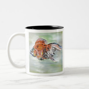 Taza Bicolor Pintura de acrílico al estilo personalizado Ryukin