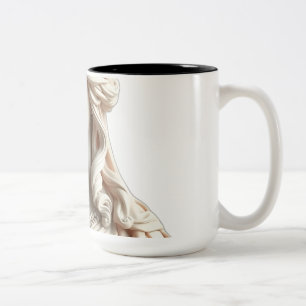 Taza Bicolor Pintura de estatua de Pastel Goddess