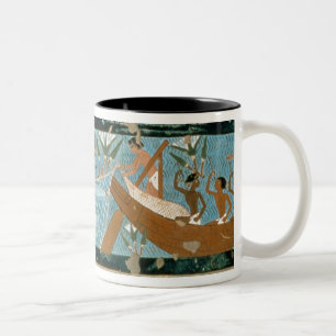 Taza Bicolor Pintura de pared de la tumba de Ipuy, Thebes,