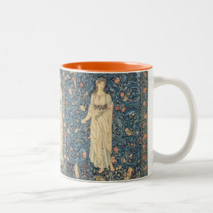 Taza Bicolor Pintura de William Morris - Flora