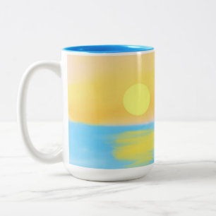 Taza Bicolor pintura paisajística