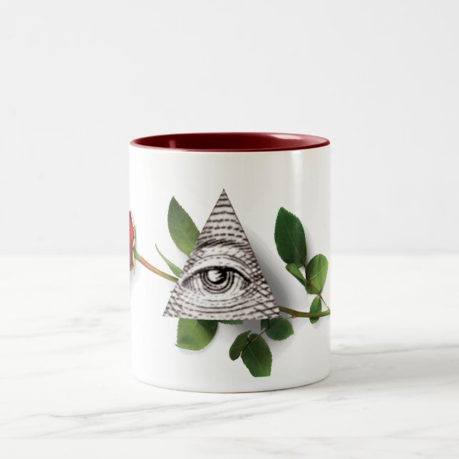 Taza Bicolor Pirámide color de rosa de unos de los reyes magos (Centro)