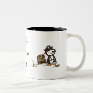 Taza Bicolor Pirata de la pluma