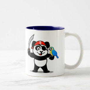 Taza Bicolor Pirata Panda