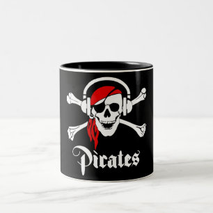 Taza Bicolor Piratas de la música