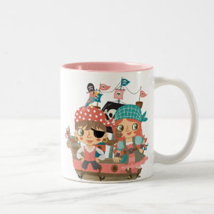 Taza Bicolor Piratas femeninos