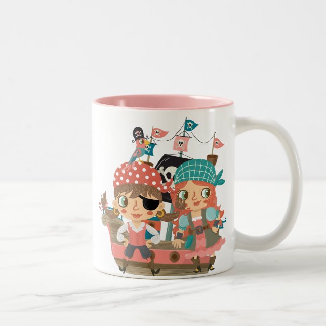 Taza Bicolor Piratas femeninos (Derecha)