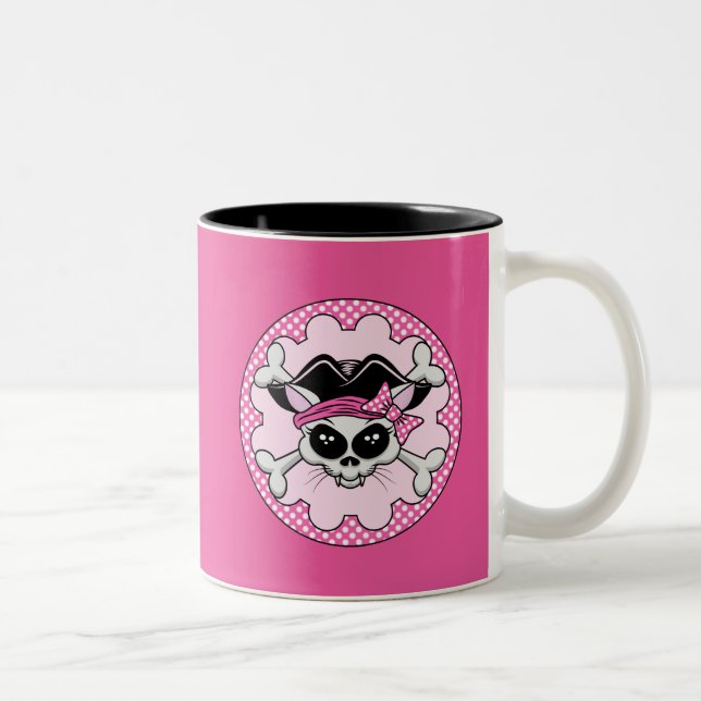 Taza Bicolor Pirate Princess Kitty Skull (Derecha)
