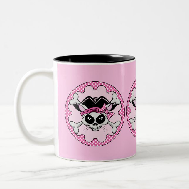 Taza Bicolor Pirate Princess Kitty Skull (Izquierda)