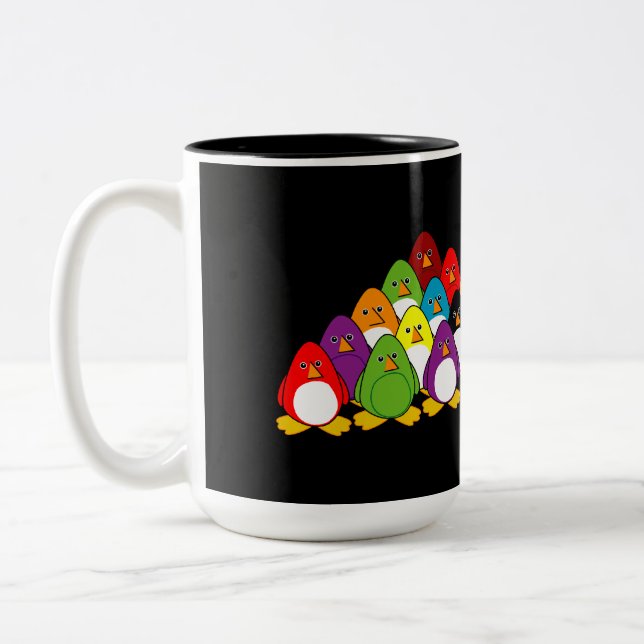Taza Bicolor Piscina del pingüino (Izquierda)
