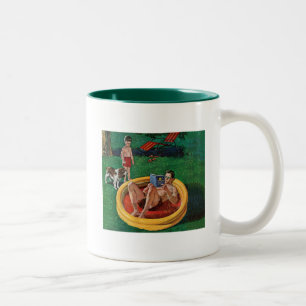 Taza Bicolor Piscina que vadea