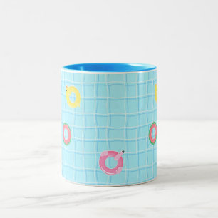 Taza Bicolor Piscina y tubo