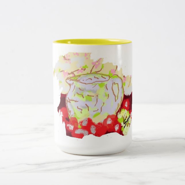 Taza Bicolor Pitcher "Mug" con fruta (Centro)