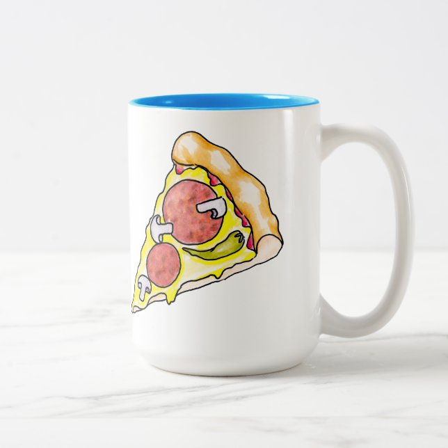 Taza Bicolor Pizza (Derecha)