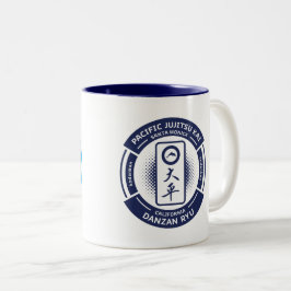 Taza Bicolor PJK 11oz Mug / Azul con delfín