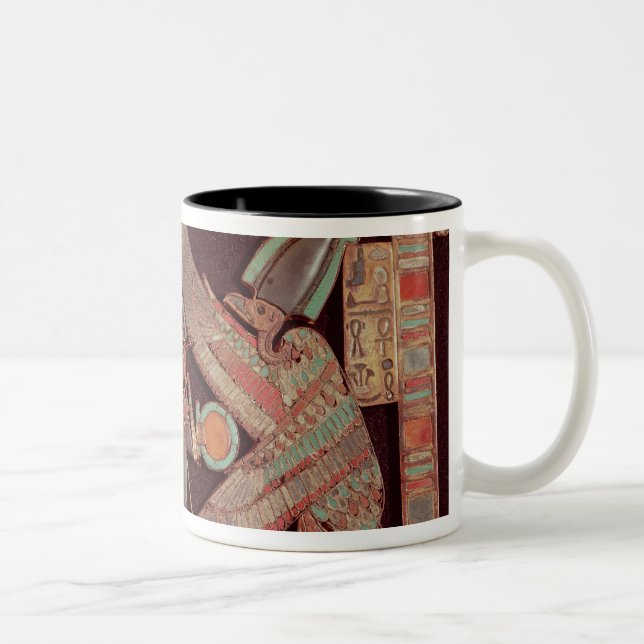 Taza Bicolor Placa de pecho que representa Osiris, dios de (Derecha)