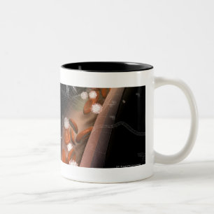 Taza Bicolor Placa en las arterias