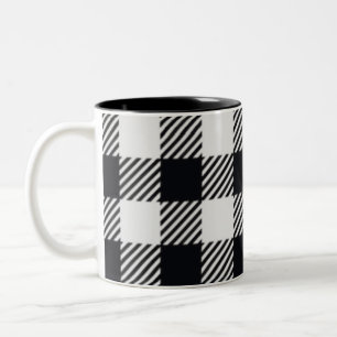 Taza Bicolor Placa gris   Mug de cheques