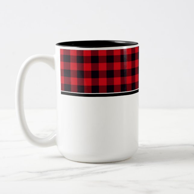 Taza Bicolor Plaid Coffee Mug (Izquierda)