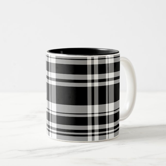 Taza Bicolor Plaid Coffee Mug (Anverso derecho)