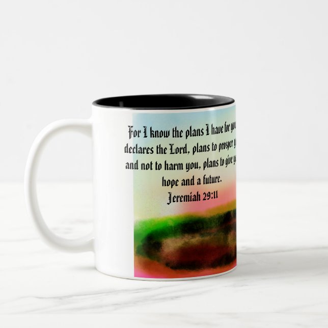 Taza Bicolor plan de Jesús  (Izquierda)