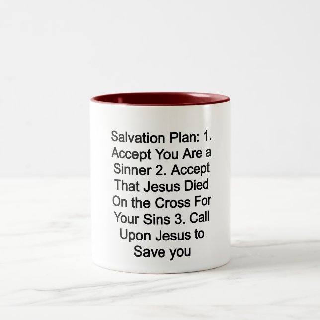 Taza Bicolor Plan de salvación (Centro)