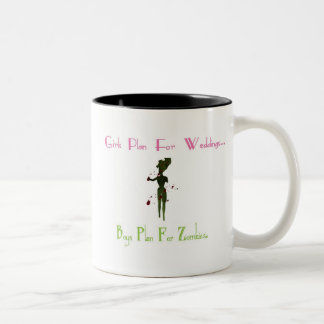 Taza Bicolor Plan para los zombis