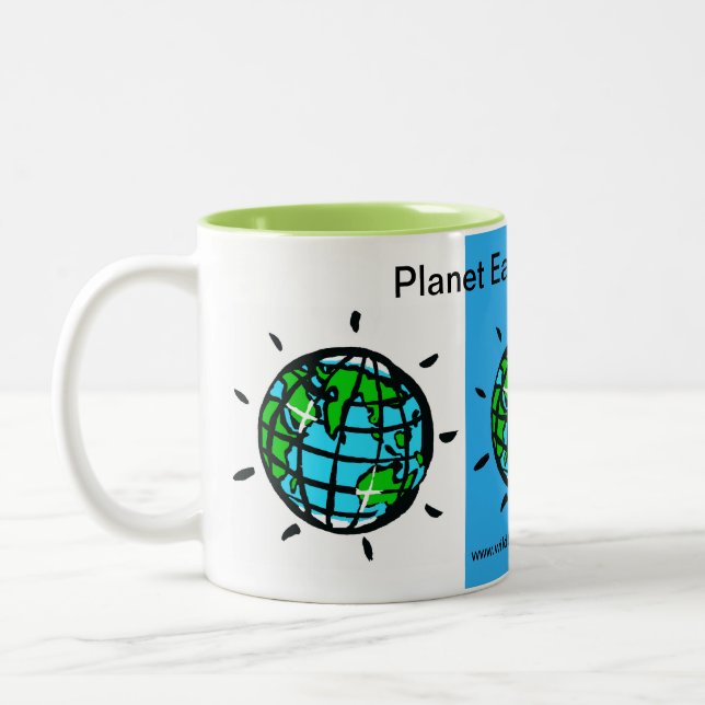Taza Bicolor Planet EARTH - Mi hogar - (Izquierda)