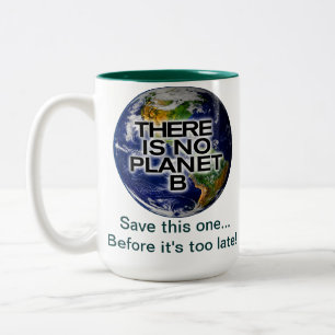 Taza Bicolor Planeta B: Concienciación ambiental