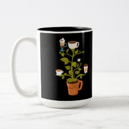 Taza Bicolor Planta de café