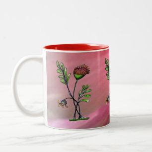 Taza Bicolor Planta de ondulación
