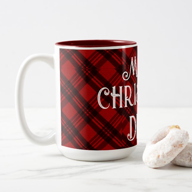 Taza Bicolor Planta moderna y elegante (Con donut)