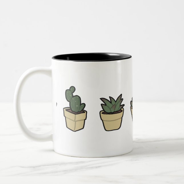 Taza Bicolor Plantas (Izquierda)