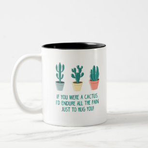 Taza Bicolor plantas y flores 38