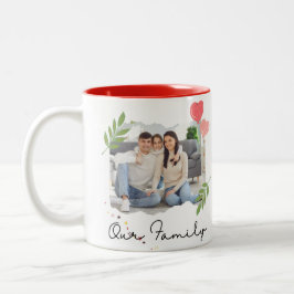 Taza Bicolor Plantilla de imagen personalizada Escritura elegan