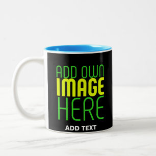 TAZA BICOLOR PLANTILLA DE TEXTO DE IMAGEN NEGRA SENCILLA EDITAB
