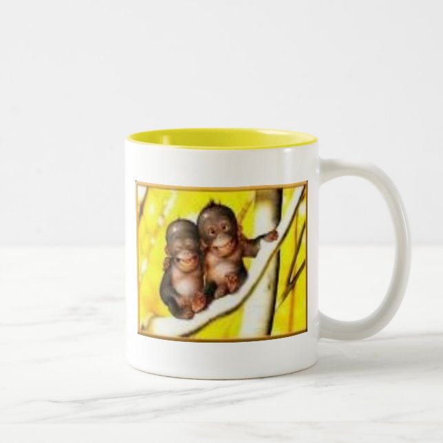 Taza Bicolor Plátanos que van (Derecha)