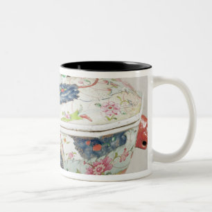Taza Bicolor Plato de porcelana, siglo XVIII