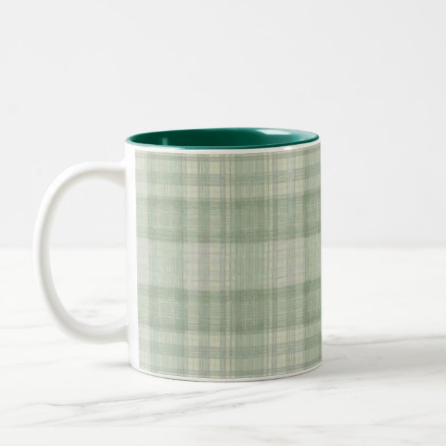 Taza Bicolor Plato verde claro (Izquierda)