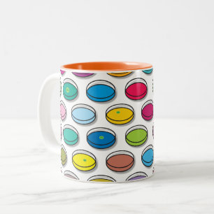 Taza Bicolor Platos de Petri Ciencias Médicas
