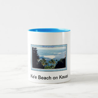 Taza Bicolor Playa de Ke'e de Taza-Kauai