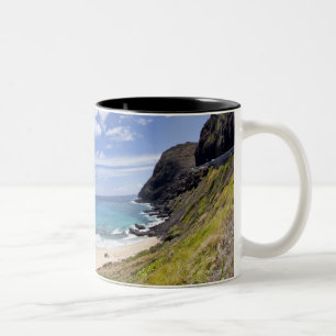 Taza Bicolor Playa de Makapuu en Oahu, Hawaii
