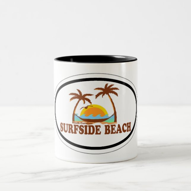 Taza Bicolor Playa de Surfside (Centro)