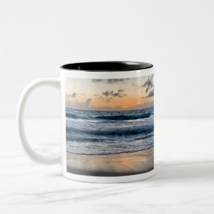 Taza Bicolor playa del amanecer en Hawaii