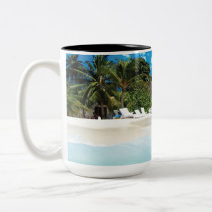 Taza Bicolor Playa Exótica