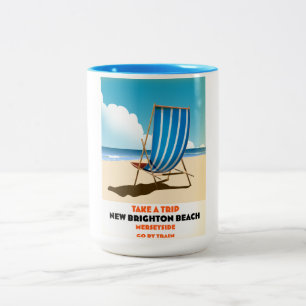 Taza Bicolor Playa New Brighton Merseyside