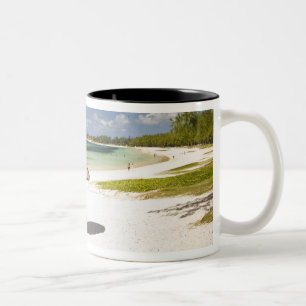 Taza Bicolor Playa Pública Belle Mare, Sudeste de Mauricio,