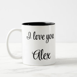 Taza Bicolor Playing soccer graphic black