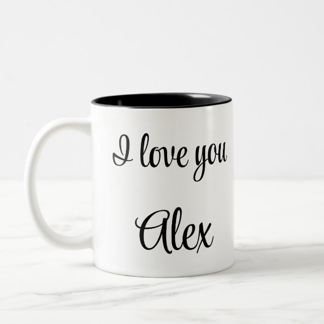 Taza Bicolor Playing soccer graphic black (Izquierda)